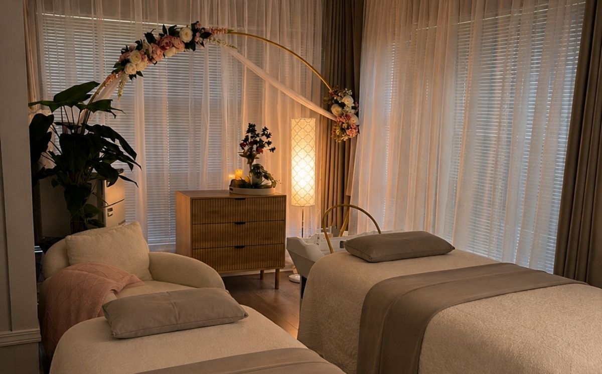 Tranquil Moments Day spa beds and work area